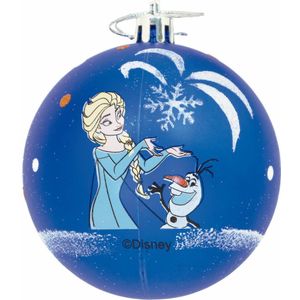 Kerstbal Frozen Memories 6 Stuks Blauw Wit Plastic (Ø 8 cm)
