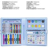 Schrijfset Stitch Briefcase Licht Blauw