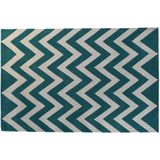 Tapijt DKD Home Decor 160 x 230 x 2 cm Polyester Zig-zag Tweekleurig