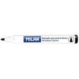 Markeerstiften Milan Whiteboard 12 Stuks Zwart PVC