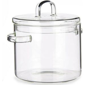 Casserolepan met deksel Borosilicaatglas Transparant (15,4 x 16,8 x 20,5 cm)