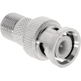 Valueline VLSP41965M Antenne Adapter Bnc Male - F-connector Female Zilver