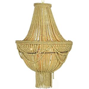 Plafondlamp DKD Home Decor Geel Bruin Metaal Hout MDF 40 W 50 x 50 x 73 cm