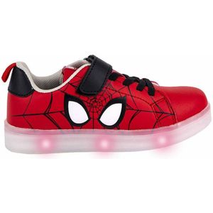 Sportschoenen met LED Spider-Man Velcro Rood Schoenmaat 29