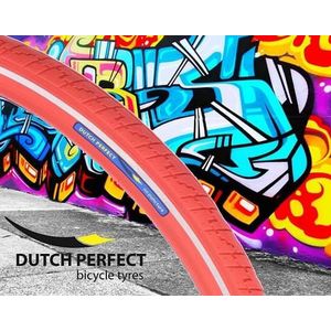 Buitenband Dutch Perfect 28 x 1.40" / 40-622mm anti-lek -  rood met reflectie