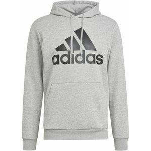 Herenhoodie Adidas  Essentials Fleece Big Logo Grijs Maat L