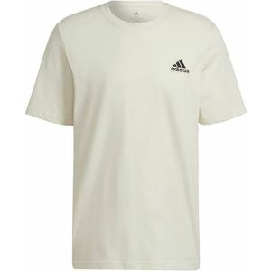 Heren-T-Shirt met Korte Mouwen Adidas Essentials Feelcomfy Wit Maat L