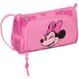 Schoolpennenzak Minnie Mouse Loving Roze 20 x 11 x 8.5 cm