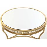 Bijzettafel DKD Home Decor Spiegel Gouden Metaal Orientaals (61 x 61 x 46 cm)