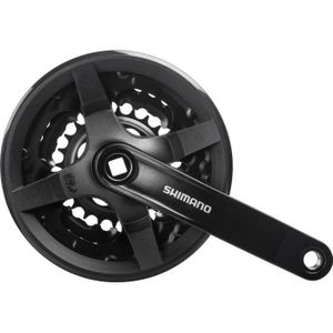 Crankstel 6/7/8 speed Shimano Tourney FC-TY301 met 150mm crankarm 42 x 34 x 24T - zwart