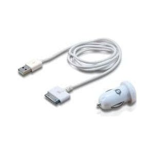 Conceptronic CUSBCAR2ASET Apple Cable with Car Tablet Charger, 2A