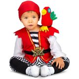 Kostuums voor Baby's My Other Me Piraat Papegaai (3 Onderdelen) Maat 1-2 jaar
