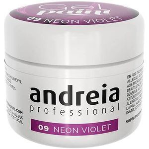 Nagellak Andreia Gel Paint Paars Nº 09 4 ml Neon