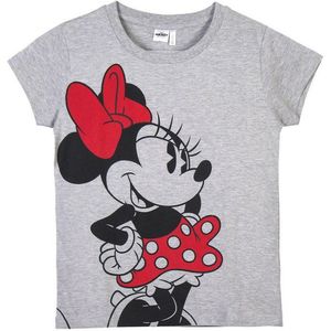 T-Shirt met Korte Mouwen voor kinderen Minnie Mouse Grijs Maat 6 Jaar