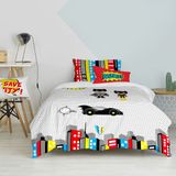 Dekbedovertrek set HappyFriday Mr Fox Bat Multicolour Bed van 80 2 Onderdelen