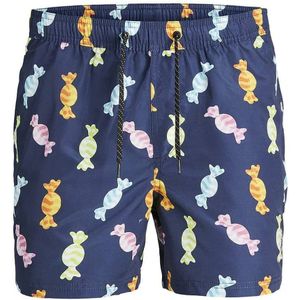 Herenzwembroek Jack & Jones FUNNY LY 12228034  Marineblauw Maat S