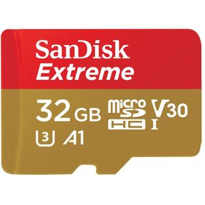 Micro SD geheugenkaart met adapter SanDisk 32 GB