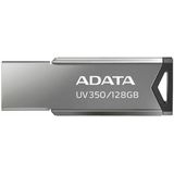 USB stick Adata UV350 128 GB Zilverkleurig 128 GB (1 Stuks)