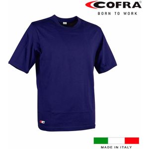 Heren-T-Shirt met Korte Mouwen Cofra Zanzibar Marineblauw Maat XS