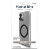 Mobilize Magsafe Compatible Magnet Ring Black (2-Pack)