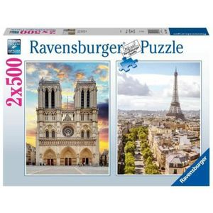 Puzzel Ravensburger Paris & Notre Dame 2 X 500 Onderdelen
