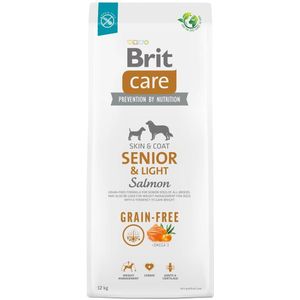 BRIT Care Senior&Light Salmon - droog hondenvoer - 12 kg
