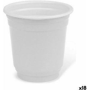 Set Shotglazen Algon Herbruikbaar Wit Plastic 72 Onderdelen 50 ml (18 Stuks)