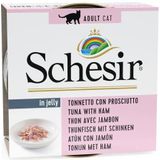SCHESIR in jelly Tuna with ham - nat kattenvoer - 85 g