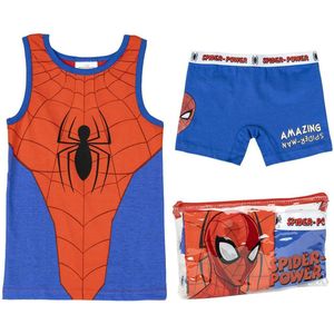 Pyjama Kinderen Spider-Man Rood Blauw Maat 6 Jaar