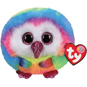 TY Puffies Knuffel Uil Owen 8 cm