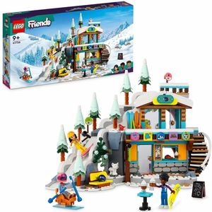 LEGO Friends Vakantie skipiste en café Wintersport Set met Dieren Figuren 41756