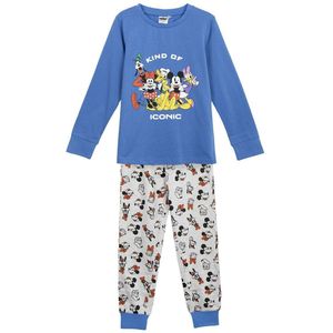 Pyjama Kinderen Mickey Mouse Blauw Maat 8 Jaar