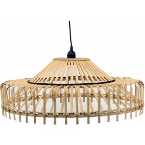 Plafondlamp DKD Home Decor 61 x 61 x 23 cm 61 x 61 x 31 cm Bruin Bamboe 50 W