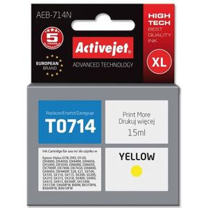 Activejet AEB-714N inkt (vervangt Epson T0714, T0894, T1004; Supreme; 15 ml; geel)