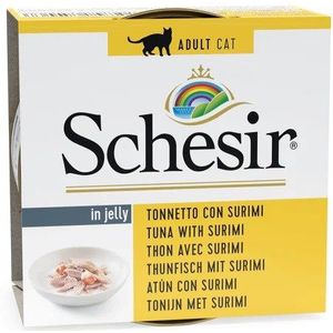 SCHESIR in jelly Tuna with surimi - nat kattenvoer - 85 g