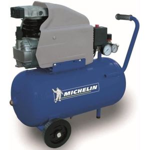 MICHELIN MB24-compressor met tank 24 liter 2 HP 8 bar + inflatieset