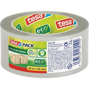 Plakband TESA 66 m 50 mm Ecologisch Verpakking Transparant Gerecycled plastic