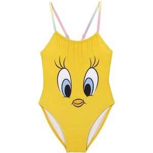 Zwempak voor Meisjes Looney Tunes Geel Maat 4 Jaar