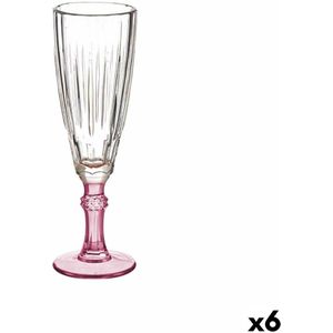 Champagneglas Kristal Roze 6 Stuks (170 ml)