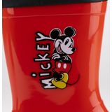 Kinderregenlaarzen Mickey Mouse Rood Schoenmaat 23