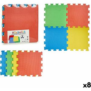 Puzzelmat Multicolour EVA-rubber (8 Stuks)