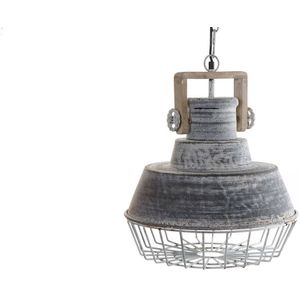 Plafondlamp Home ESPRIT Grijs Hout Metaal Ijzer 25 W 39 x 39 x 45 cm