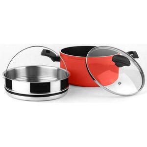 Kookpot FAGOR Rood Aluminium (Ø 20 cm)