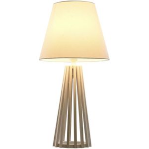 Bureaulamp Home ESPRIT Wit Hout 50 W 220 V 30 x 30 x 61 cm