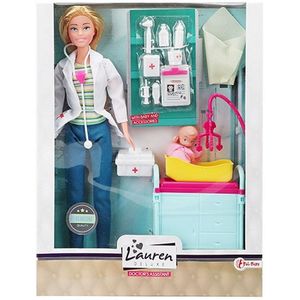 Toi-toys Tienerpop Lauren Deluxe Dokter Meisjes 26 Cm 16-delig