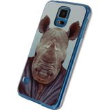 Xccess Metal Plate Cover Samsung Galaxy S5/S5 Plus/S5 Neo Funny Rhino