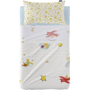 Set beddengoed HappyFriday Le Petit Prince Son monde Multicolour Wieg voor baby's 2 Onderdelen