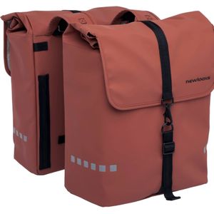 Dubbele fietstas New Looxs Odense Double 39 liter 34 x 16 x 38 cm (x2)- rust