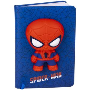 Notitieboekje Spider-Man SQUISHY Blauw 18 x 13 x 1 cm