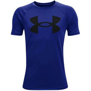 Heren-T-Shirt met Korte Mouwen Under Armour Tech Big Logo Blauw Maat 10-12 Jaar